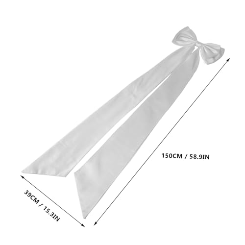 Satin Detachable Bow for Dress Elegant Bridal Waist Belt Removable Big Bow Sash for Wedding Performance Attire Stylish Accessory for Ceremonial Events2