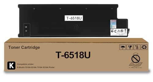 Cartouche de toner T-6518U noir compatible avec imprimante Toshiba E-Studio 5518A 6518A