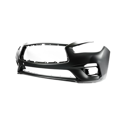 Image of FitParts Compatible with Infiniti Q50 2018-2020 Front Bumper Cover | Primed, Sedan, Ready to Paint, OEM 620226HH0H, IN1000284