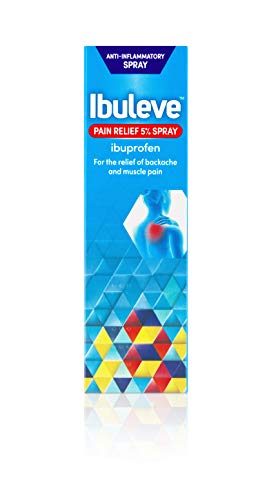 Ibuleve Pain Relief 5% Ibuprofen Spray Anti-Inflammatory Relief for Joint Pain Sprains Backache Muscular Pains and Sports Injuries 35 ml