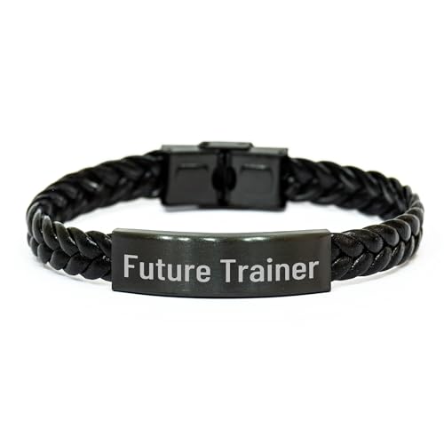 Future Trainer's Inspirational Gift, Trainer Interlaced Leather Bracelet, Perfect for Valentine's, Gifts from Friends and Family, Memories for Life