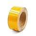 Ruban Réfléchissant, Haute visibilité Autocollants Réfléchissants, Bande de Sécurité Auto-adhésive pour Camions de Voiture remorque de Camping Car équilibre poussettes Casques, 10M x 5cm Jaune