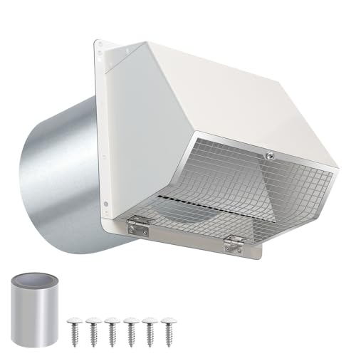 6 Inch Hooded Wall Vent Cover