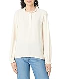 TOM TAILOR Damen 1034202 Langarmshirt mit Rüschendetail, 28130 - Soft Buttercream, M