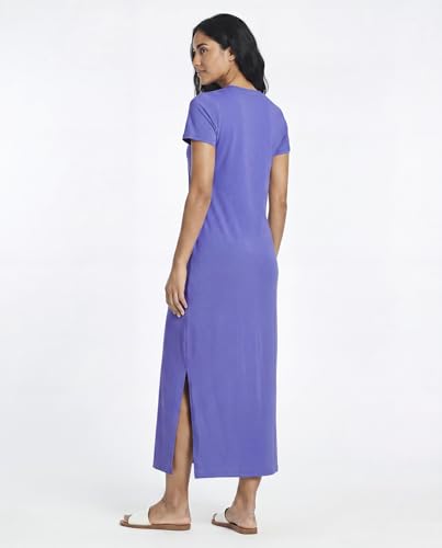 Image of Real Essentials 3 Pack Women's Casual Short Sleeve Maxi T-Shirt Dress with Slit (Available in Plus Size)