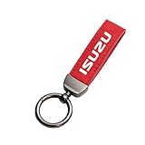 SDYAYFGE Schlüsselanhänger Auto,für Isuzu D-MAX mu-X MU-X Ruimai EcoFan Lingtu Leder Schlüsselring Metall Autoschlüsselbund Logo Ersat Zubehör personalisiert Geschenke,C