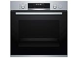 Bosch HRG5785S6 Serie 6 Smarter Einbau-Backofen mit Dampfunterstützung, 60 x 60 cm, Made in Germany, Pyrolyse Selbstreinigung, AutoPilot 30 30 Automatikprogramme, Dampstoß-Funktion für perfekte Kruste