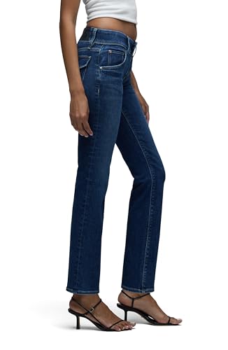 HUDSON Womens Brooks Nader Beth Mid-Rise Straight Ankle Jean2