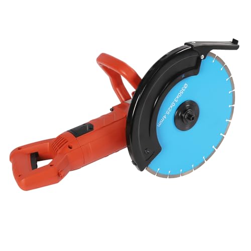 Power Tools - Sierra de hormigón para cortar hormigón, piedra de ladrillo, azulejos y otros - Sierra circular de potencia elevada, 5800 W, sin gas, 13,5 cm de corte, con hoja de diamante 35 cm