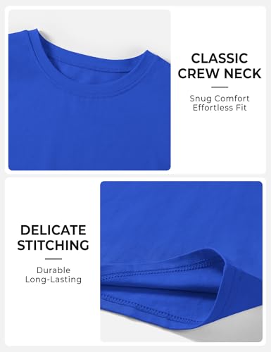 BOOPH Boys Shirts Short Sleeve T-Shirts Kids Basic Crew Neck Tops Casual Cotton Tees Clothes3