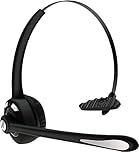 voijump Bluetooth Headset with Microphone,V5.1,Noise Canceling Wireless On Ear Headphones, Bluetooth Headphones with Mic, Phone Headset Mute Button for Laptop, Skype, Call Centers, Office, Trucker