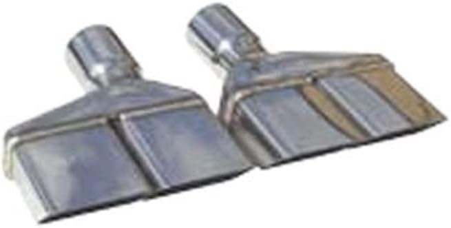 Pypes Performance ExhaustPypes Exhaust EVT88 3" Inlet/Outlet Polished Stainless Steel Slip Fit Rectangle Slant Cut Dual Exhaust Tip for Dodge Challenger-Pair