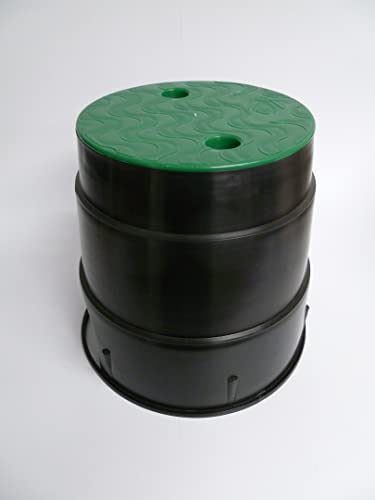 S&M 760679 Circular Irrigation Board 2 Outlets diameter 21 cm for 1 Solenoid Valves, Black and Green, 21 x 21 x 20 cm - Image 2