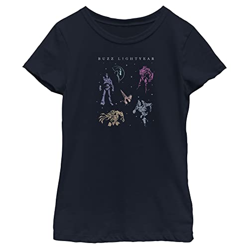 T-shirt Lightyear Disney Pixar fille manches courtes bleu marine taille S