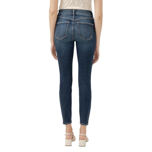 Silver Jeans Co. Women's Avery-Denim High Rise Curvy Fit Skinny Jeans3