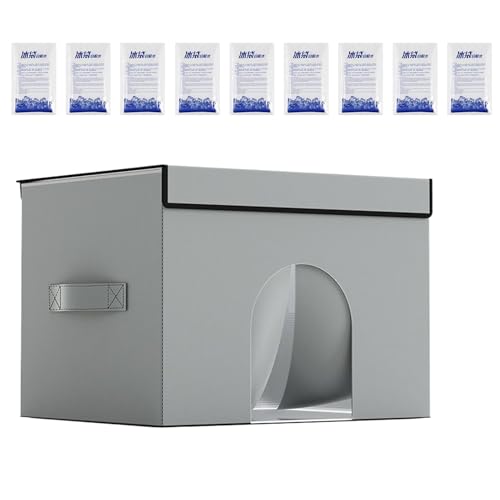 Casetta refrigerante portatile per cani, da viaggio, pieghevole, per animali domestici, per interni ed esterni, per gatti, cani, auto, casa, patio, balcone, appartamento, freddo per