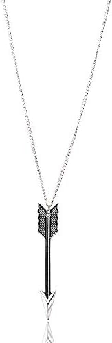 Fheaven Women Jewelry Bronze Retro Arrow Head Pendant Long Chain Necklace Gift Alloy