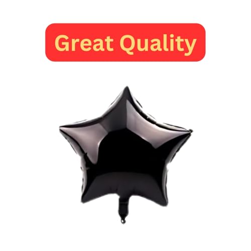 Image of KITTER Birthday Decoration Set With Happy Birthday Sash, Black Foil Star Balloon, Foil Curtains, Happy Birthday Banner and Balloons | Happy Birthday Decoration Items | Decoration Kit For Birthday