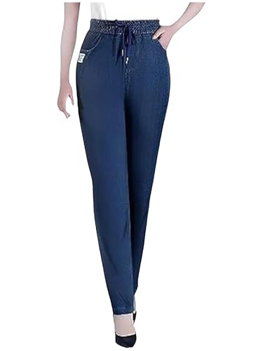 Janemore Jeans, Comfijeans - High Waist Ultra-Stretch Mom Jeans Janemore Comfy Jeans for Women Casual Denim Pants
