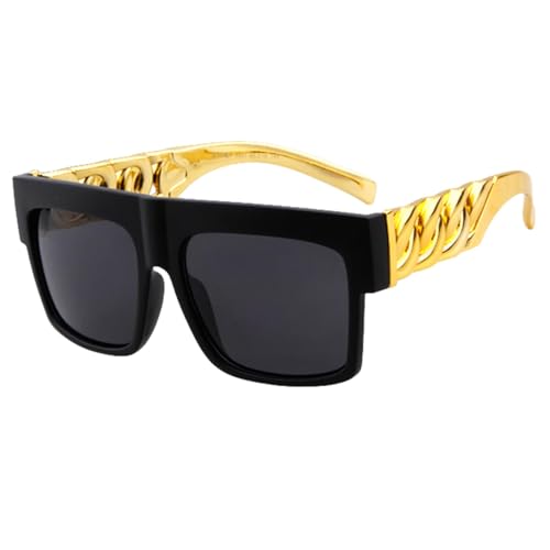 Lunettes de soleil hip-hop monture dorée : finissez-en avec l'éblouissement