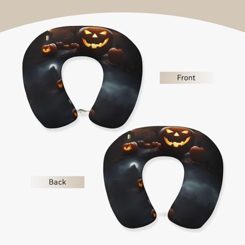 Almohada de Memoria para Cuello, Forma U, Negro miniatura 3