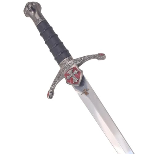 Snake Eye Tactical Medieval Knights Of Templar Historical Design Hunting Knife With Scabbard(Silver-22247) - Snake Eye Tactical