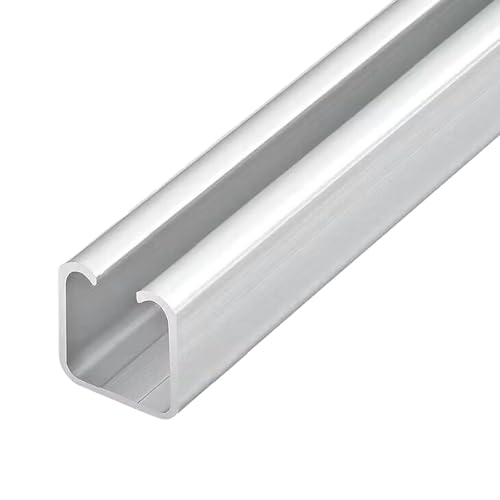 Wytrzymały aluminiowy zestaw szyn do drzwi przesuwnych, szyna prowadząca do drzwi szklanych, system drzwi do stodoły do kuchni i sypialni, okucia do drzwi przesuwnych