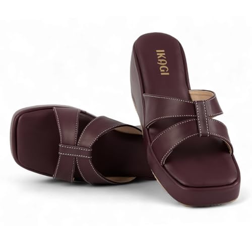 Image of IKAGI Women's Wedge Heel Sandals | Comfortable Fashion Platform Wedges