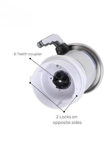Image of Mixer Grinder Jar, Compatible with Sujata Mixer Grinder jar, Stainless Steel, 1000 ml (JAR)