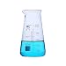 Erlenmeyer Flask with Spout and Printed Graduation 500ml Lab Conical Flask Wide Mouth Flask Borosilicate 3.3 Glass Liquid Dispenser