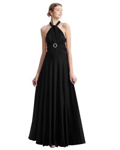 Image of Multi-Way Wrap Infinity Maxi Dress for Bridesmaids & Wedding Guest | 31 Colors for All Wedding Themes, One Size & Plus, 1 Dress for Any Events, Evening, Prom, Gala, Non-See-Through, Wrinkle-Free
