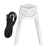 TIANTHH Joy-Con充電グリップ 体験が向上 プレイしながら充電可能です Switch 対応 V字型 ジョイコンハンドルグリップ 超軽量 装着簡単 持ち運びに便利 充電指示 LED付 (ホワイト)