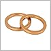 RATCHROLL 10pcs 30mm ID 40mm OD Motorcycle Exhaust Muffler Pipe Gasket Copper Tone for Honda CG125 Replacement Car Parts