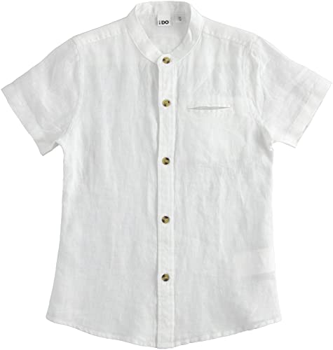 IDO Camicia ragazzo 16 anni - 170 cm in lino color...