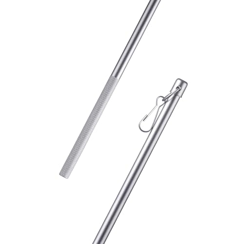 Schleuderstab aus Aluminium (100cm / Silber), Gardinenstab für Paneelwagen, Schiebegardine, Flächenvorhang, Vorhänge oder Gardinen