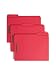 Smead Fastener File Folder, 2 Fasteners, Reinforced 1/3-Cut Tab, Letter Size, Red, 50 per Box (12740)
