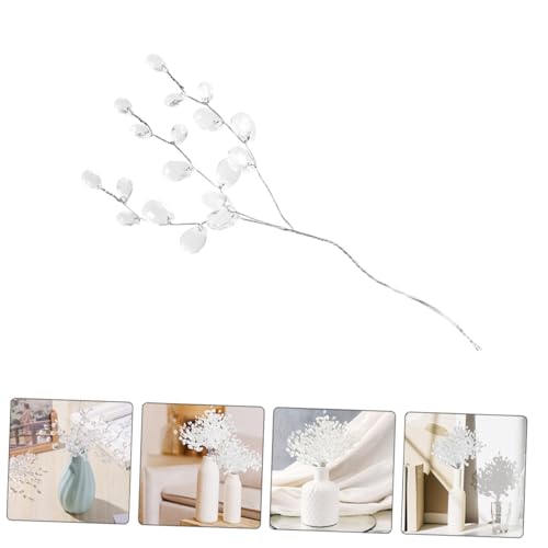 Fleurs artificielles avec perles décoratives GALPADA pour vase et bureau - 8