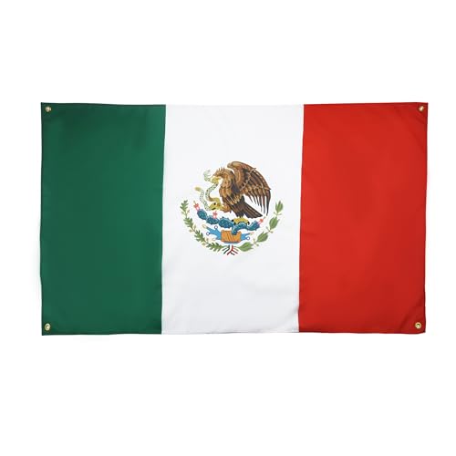 AZ FLAG Drapeau Mexique 150x90 cm avec 4 oeillets, Pavillon Mexicain pour balcon ou mur