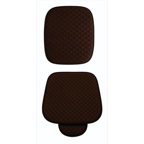 Image of AURAFRESH Car Seat Protector Cushions Cover, Airbag friendaly. (Brown, 2PC Driver SEAT)