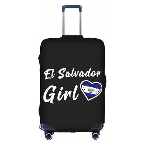 Travel Luggage Cover El Salvador Girl Heart Fashion Washable Baggage Suitcase Protector Fit For Luggage Small