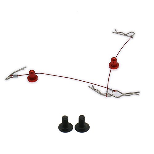RCAWD 100mm Anti-Lost Body Shell Body Clips with Screw Fixation for 1/10 rc