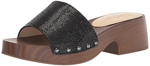 Jessica Simpson Women's Rexile Platform Sandal Heeled, Black, 5.5