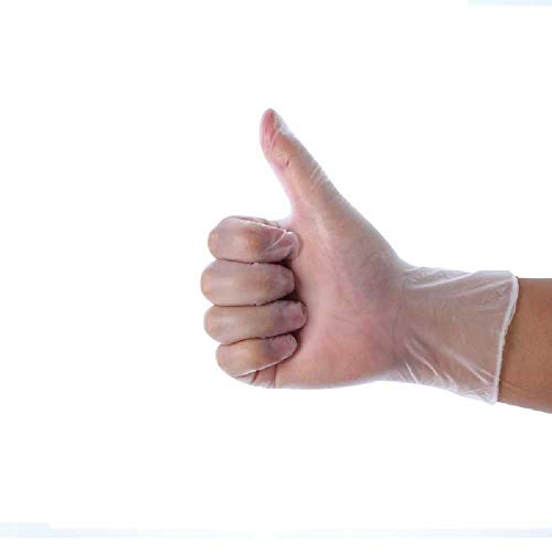 Preisvergleich Produktbild Musen Arbeitsschutz Transparente Schönheitshandschuhe Einweg-PVC-Handschuhe PVC-Schutzhandschuhe 100 Stück / Karton XL