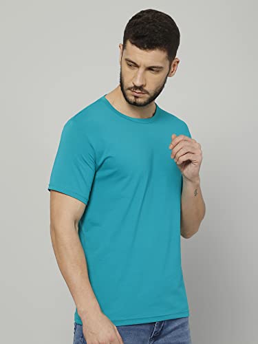 Image of T-Shirt for Men - 100% Cotton Casual T-Shirt | Half Sleeve, Round Neck 4 Way Stretch Fabric | Slim Fit T-Shirt