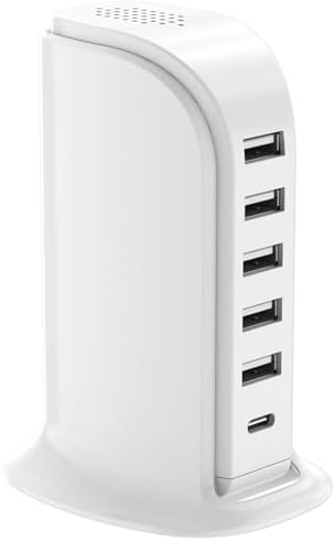 Charging Station for Multiple Devices Upoy, USB