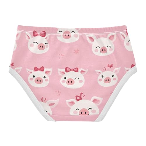 Wusikd Pigs Faces Girls' Underwear Cotton Girls Briefs Soft Toddler Underwear 2T2