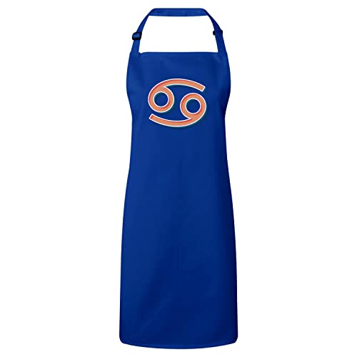 Tablier de cuisine zodiaque Cancer bleu idéal pour cuisiner en famille