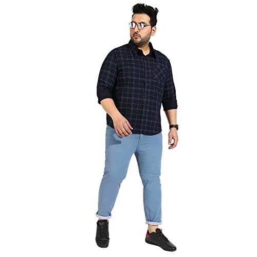 Image of CAHOOT Instafab Plus Men's Button Up Regular Fit Shirt for Casual Wear | Modern Clothing Shirt Crafted with Regular Sleeve, Comfort Fit & High-Performance for Everyday Wear