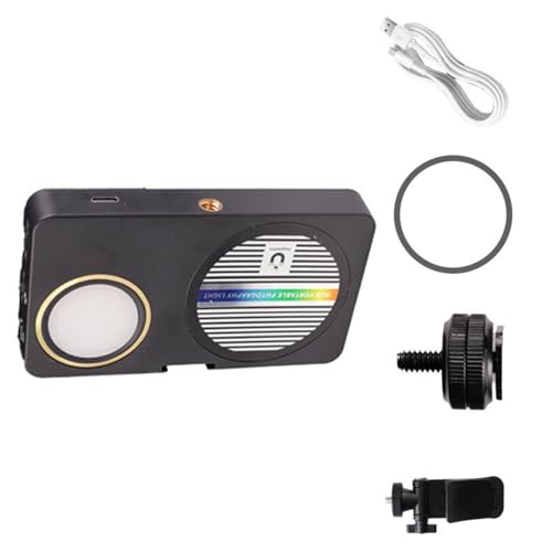Lumière pour téléphone 2500-9000K pince et base magnétique rechargeable 1200mAh