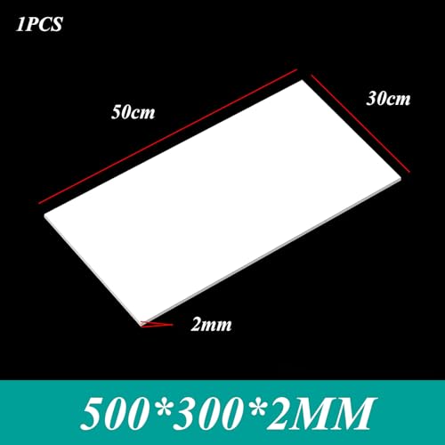 Plástico ABS lámina rígida 300x500mm panel plano 2mm mecanizable resistente 2